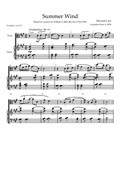 Calendar Songs: 2. Summer Wind (Viola & Piano) - Score & Part (Vocal score available)