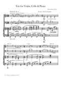 Trio for Violin, Cello & Piano - Score & Parts